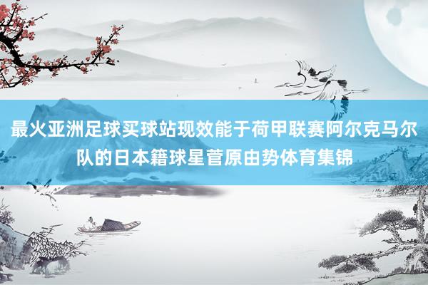 最火亚洲足球买球站现效能于荷甲联赛阿尔克马尔队的日本籍球星菅原由势体育集锦