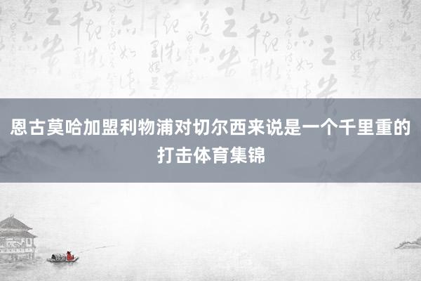 恩古莫哈加盟利物浦对切尔西来说是一个千里重的打击体育集锦